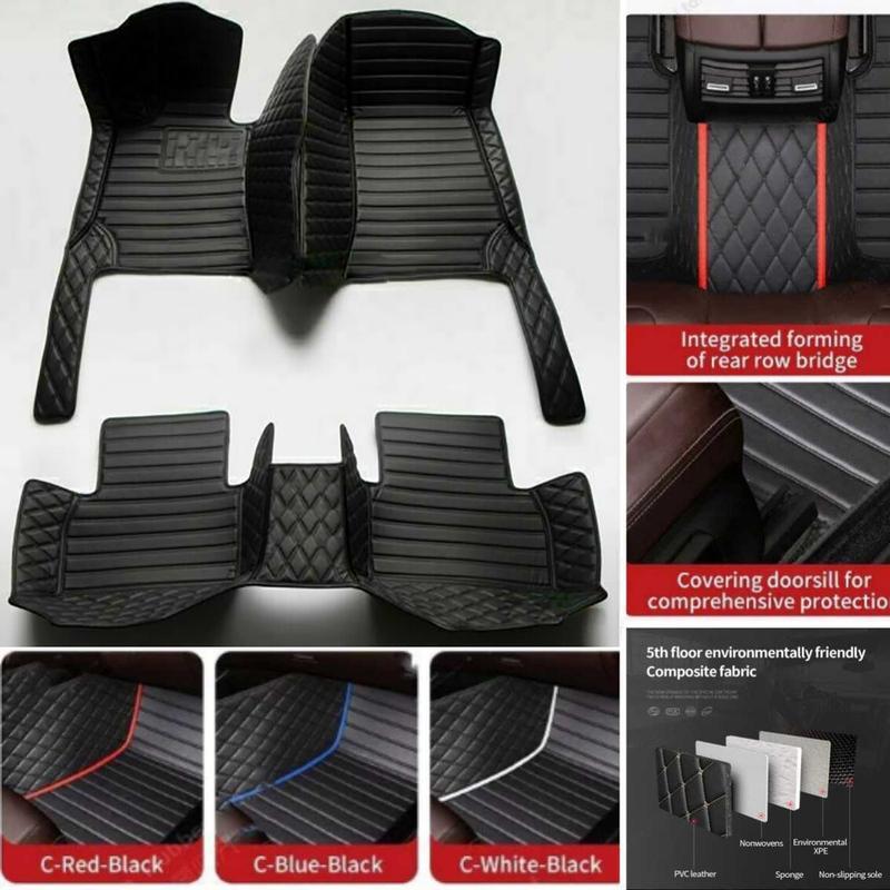 Customized Car Floor Mats For Ford Ranger 2011-2023 Years Auto Waterproof Carpets Foot Coche Accessorie Floor Liners
