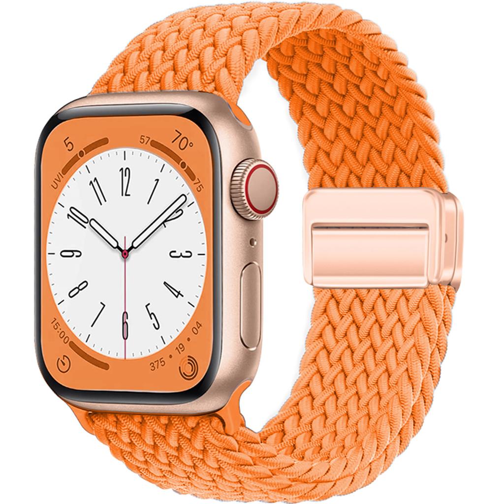 Плетеный Solo Loop ремешок для Apple Watch ultra Ремешок 44мм 40мм 45мм 49мм 41мм 38мм магнитный Браслет iWatch series 2 se 7 3 6 8 9