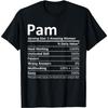 PAM Питание Персонализированное Имя Забавная Идея Рождественского Подарка Футболка