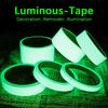1.5cm 3m/Rolls Green Luminous Tape Self-adhesive Warning Tape Night Vision Glow In Dark Safety Security Home Decoration Tapes