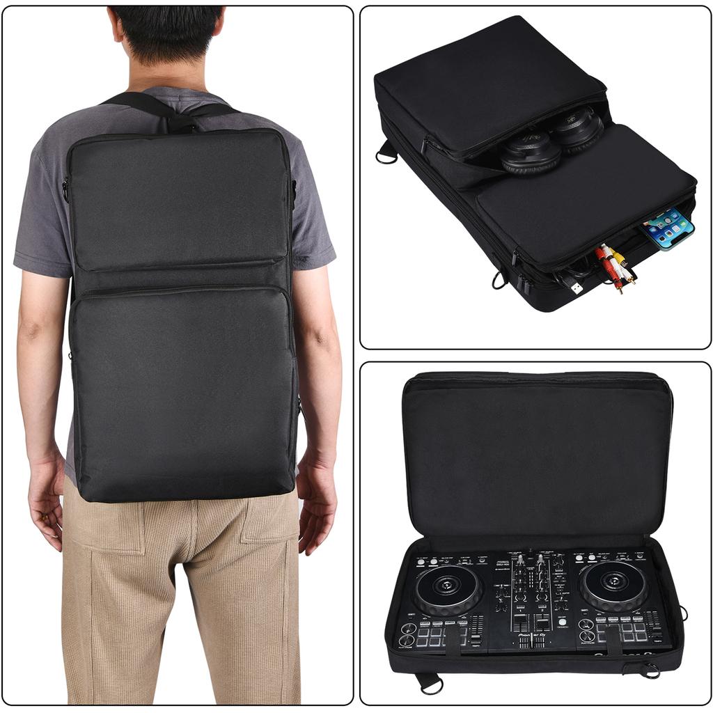 DJ Controller Gig Bag Carrying Case with Strap for Pioneer DDJ-400 DJ Controller Portable Protector Bag Travel Bag Black