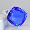 Certified Lab Created Sapphire 92 Ct Sqaure Cushion Cut Pendant Blue Gemstone MY.PD-69-NS