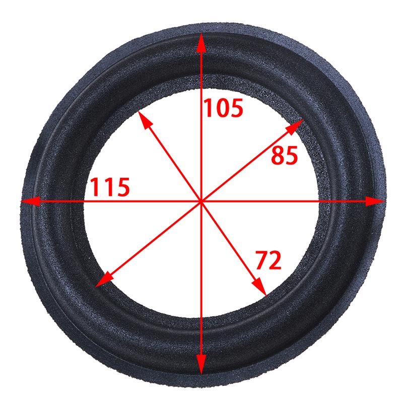 4,5-дюймовый 115-миллиметровый универсальный аудиодинамик стерео сабвуфер ремонт объемный поролоновый край