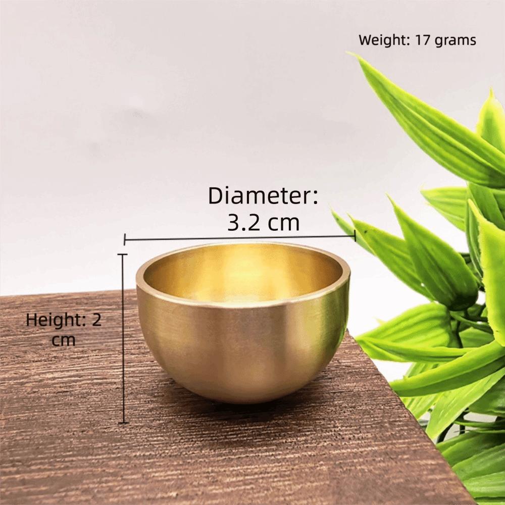 Portable Mini Singing Bowl Sanskrit Brass Singing Bowl Mini Singing Bowl Set Mindfulness Practice