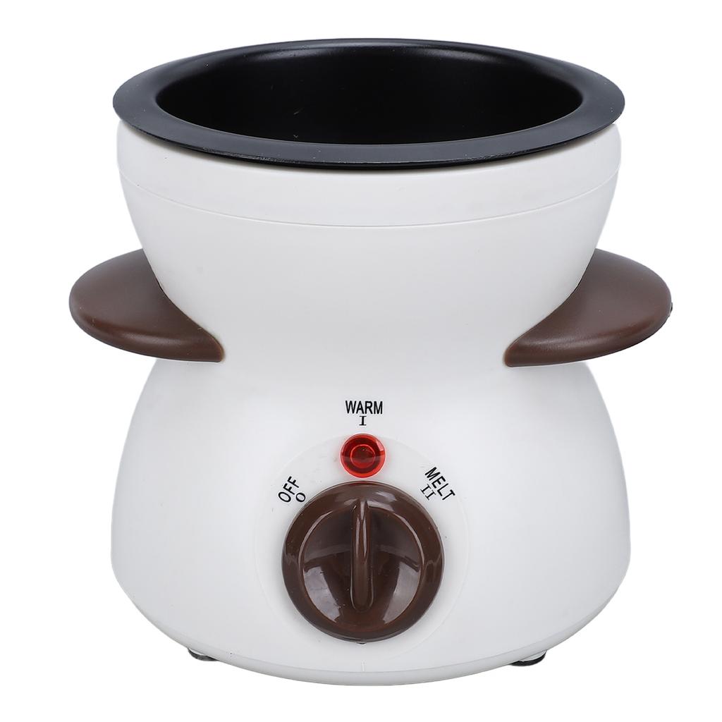 Электрический мини-фондюшник с 10 вилками для макания, шоколадный фондюшник, маленькая кастрюля для плавления шоколада