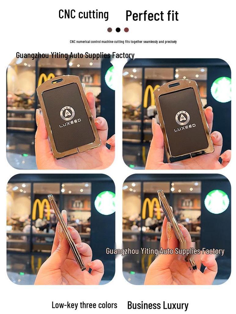 HONGQI S9 Металлический держатель для NFC-карт-ключей Чехол для защиты от дальнего действия Ультразащита ключа