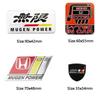 Aluminum Car Body Sticker Trunk Emblem Badge for Honda Accord Civic Crosstour Calya FIT Odyssey Elysion City Jade Jazz Vezel CRV