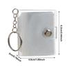 1PC Pockets Jewelry Portable Key Chain Mini Photo Albums 2 Inch Photos Holder For Photos Cards