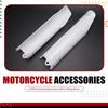 A28G-1Pair Motorcycle Front Fork Guard Cover Protectors Guards Plastic White Fit For Honda Crf250 Crf450 2004-2012