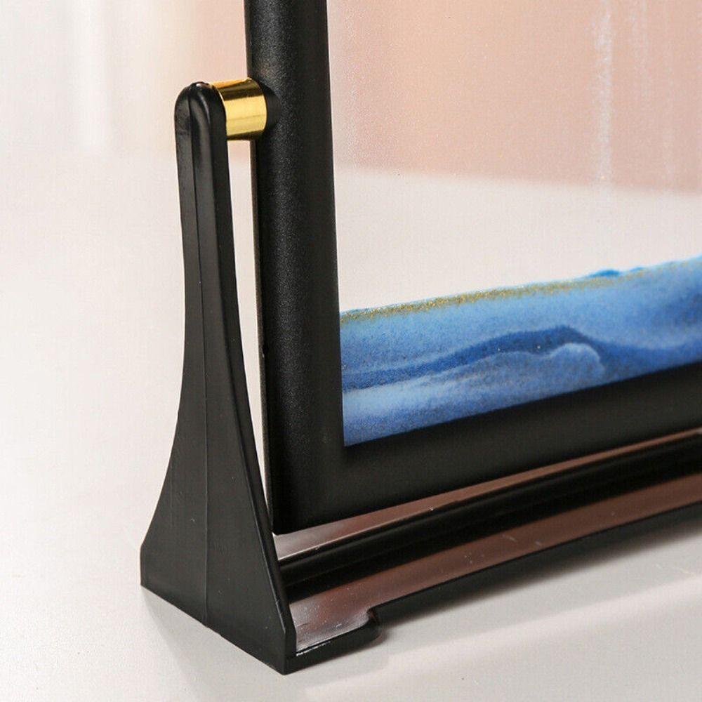 Домашний декор Стекло Зыбучий песок Картина Вращающийся 3D Песчаный пейзаж в движении Движущийся песок Художественная картина