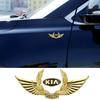 AIK1 For KIA  Soul RIO Seltos Optima Sportage K3 K5 Ceed Niro Cerato 3D Metal Car Decor Body Wing Stickers Emblem Decal Accessories