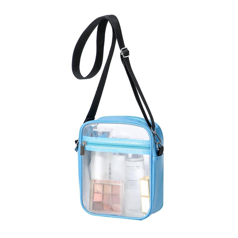 Storage Bag PVC Transparent Bag Square Waterproof Crossbody Bag Portable Women Handbag  Women