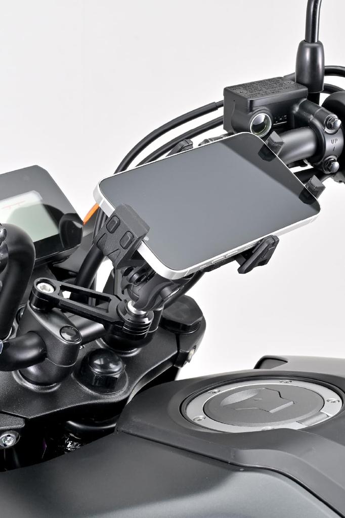 Daytona Motorcycle Smartphone Holder for Flex Optional Handlebar Post Base FSH, B-4 (60724)