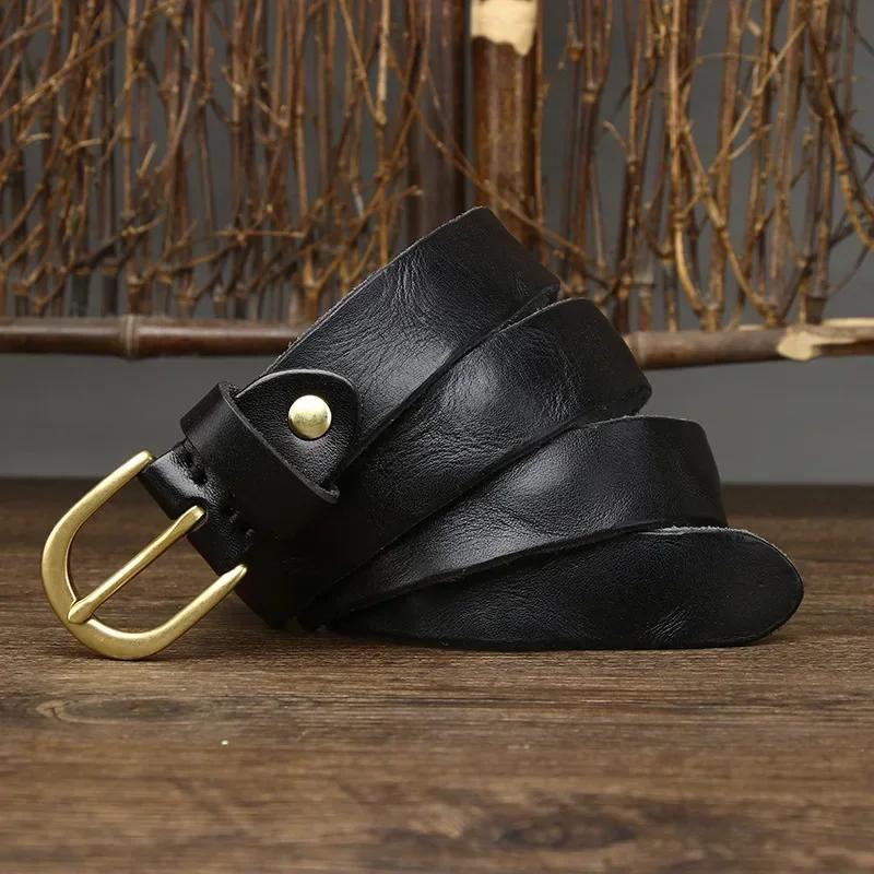 2.6 см женские ремни из натуральной кожи высокого качества из натуральной кожи для женщин, фирменный ремень с латунной пряжкой, ковбойский женский пояс