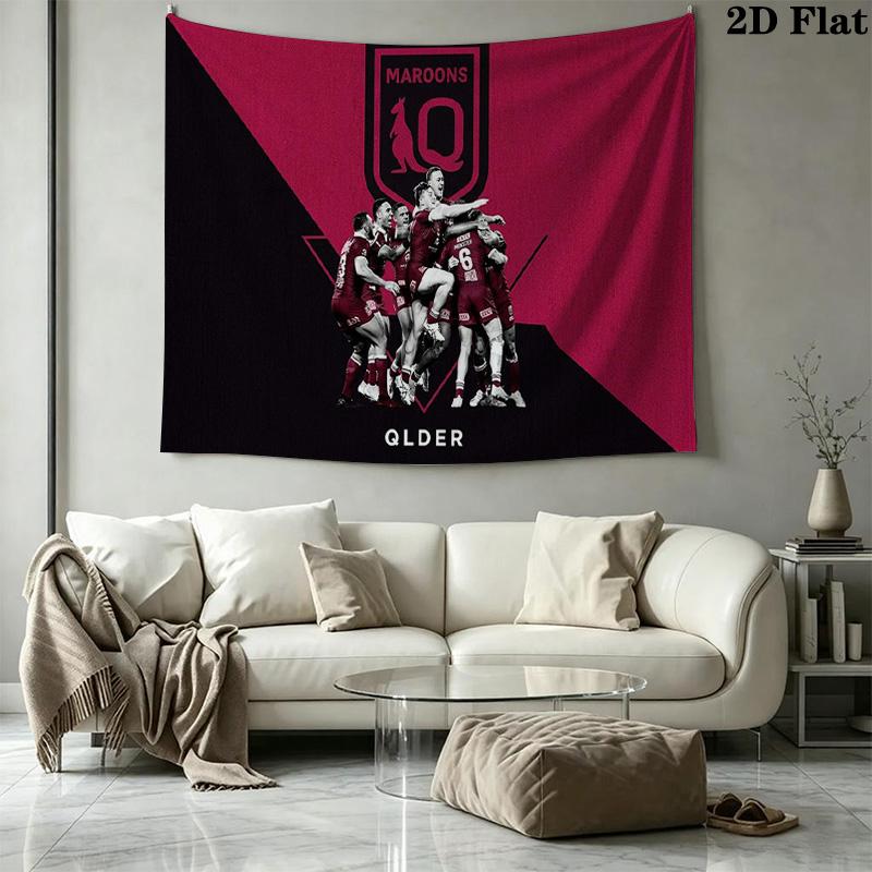 Maroons Wall Tapestry Aesthetic Wall Hanging Printed Fabric Blanket Decorative Tapestries for Bedroom Living Room Home Decor