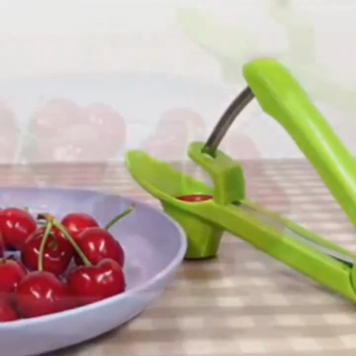 Инструмент для вишневой косточки Инструмент для удаления фруктовых косточек из нержавеющей стали для вишневого джема с замком