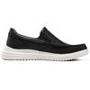 Skechers Широкая посадка Доказанная кожа Синтетический верх Удобные Универсальные Низкие Повседневная обувь Мужские кроссовки Черный 204668-BLK