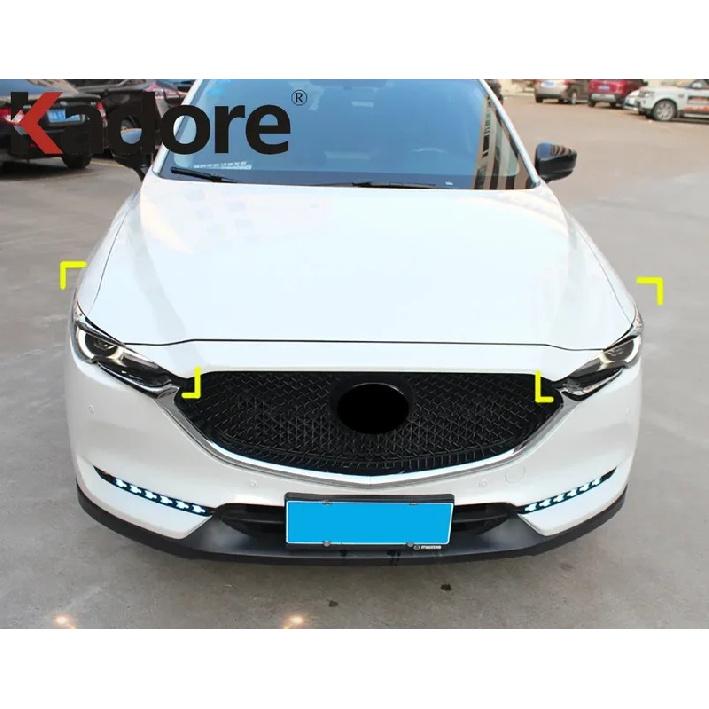 Накладка-«бровь» на переднюю фару для Mazda CX-5 CX5 KF 2017-2024, полоска-веко на фару автомобиля из углеродного волокна, аксессуары