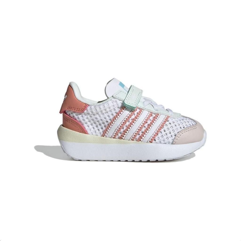 Adidas Originals COUNTRY XLG Comfortable Breathable Low top Toddler Shoes White Brown Purple Baby JH6368