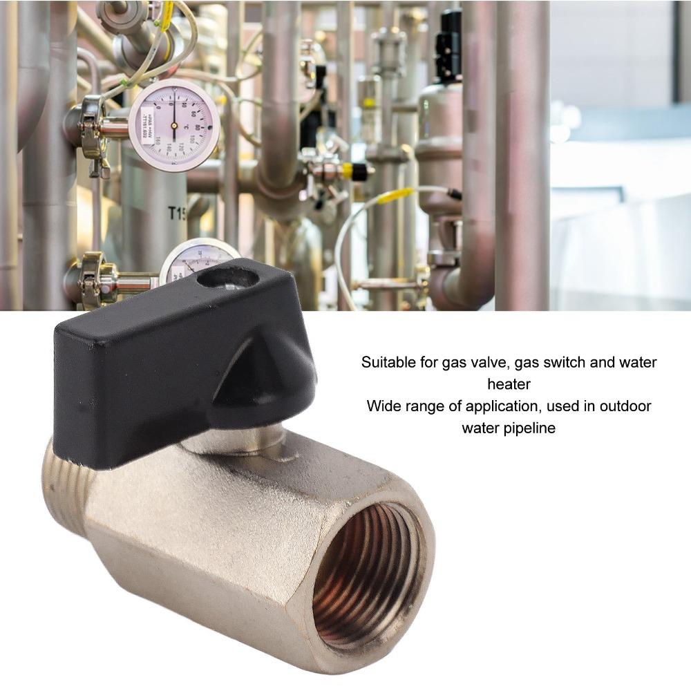 2PCS Silver Brass Ball Valve Female To Male Thread Household Tap Water Ball Valve  Utility Piping