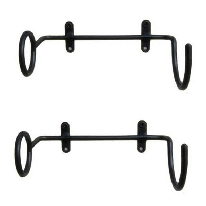 6pcs Iron Wine Bottle Rack Wall Mounted Wine Display Holder for Kitchen Bar Home Decoration Single Champagne Storage