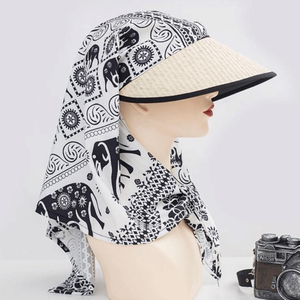 Polka Dots Beach Sun Hat UV Protection Bucket Hat Trendy Women's Headscarf Hat Summer Outdoor