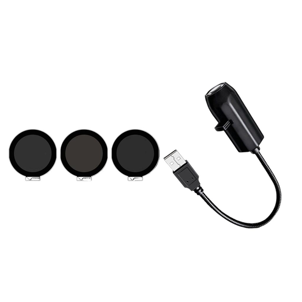Креативная светодиодная ночная лампа-проектор, работающая от USB, лампа со звездным небом и луной, с несколькими режимами проекции, для декорации фона спальни
