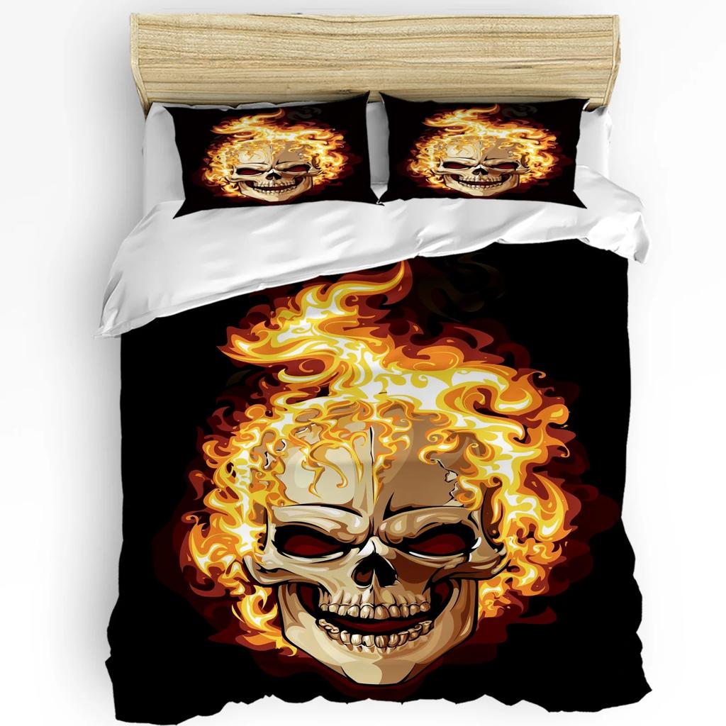 Firefighter Tool Flame Duvet Cover Bed Bedding Set For Double Home Textile Quilt Cover Pillowcases Bedroom Bedding Set No Sheet