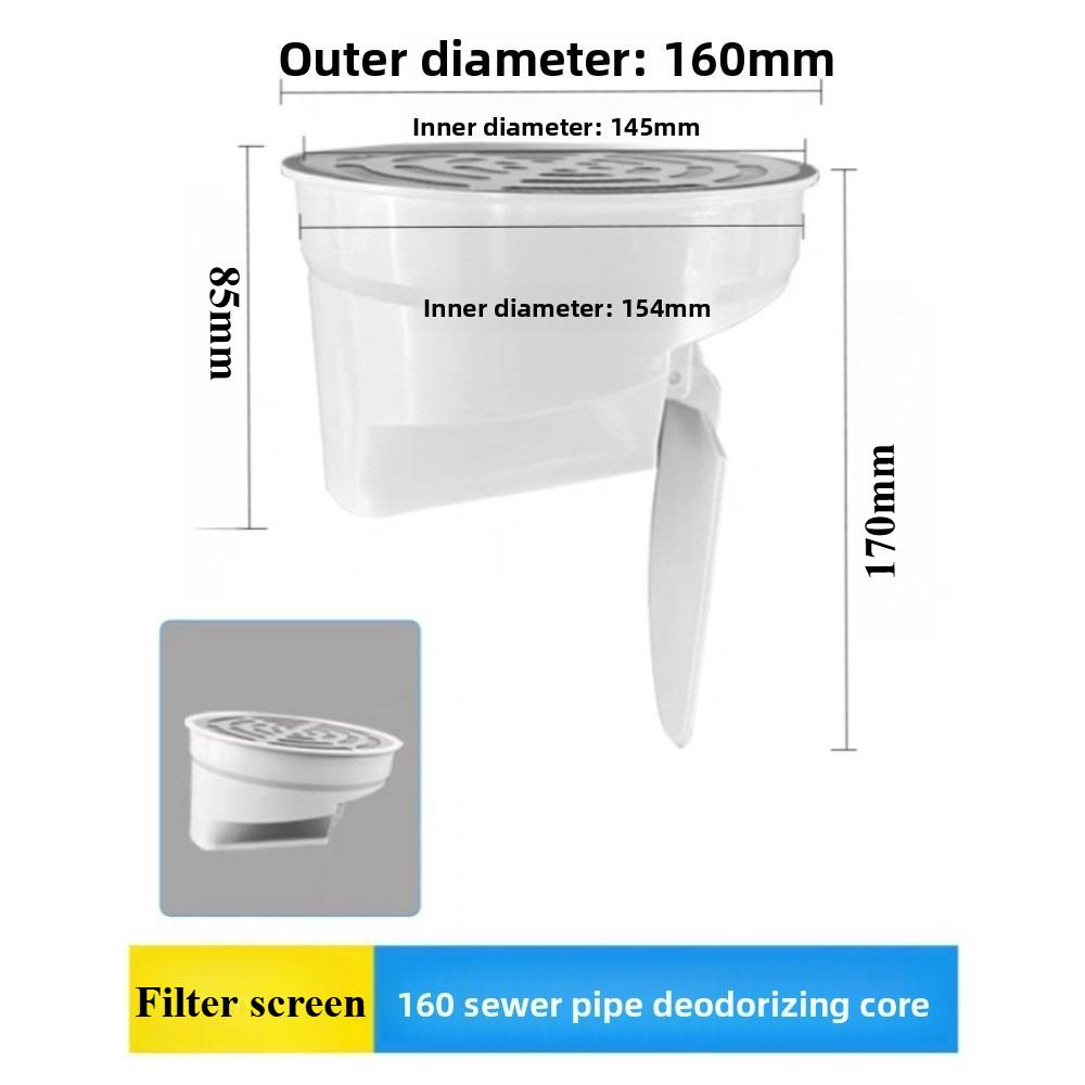 Automatic Closing Toilet Flange Ring Anti Leak Seal Odor Resistant Floor Outlet Spill Proof Shower Drain Bathroom Accessories