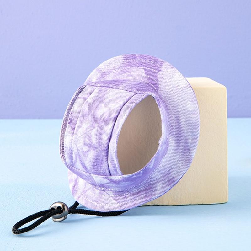 Dog Hat Dog Sun Hat Summer UV Protections Visors for Small Medium Large Dogs with Ear Hole Adjustable Chin Strap