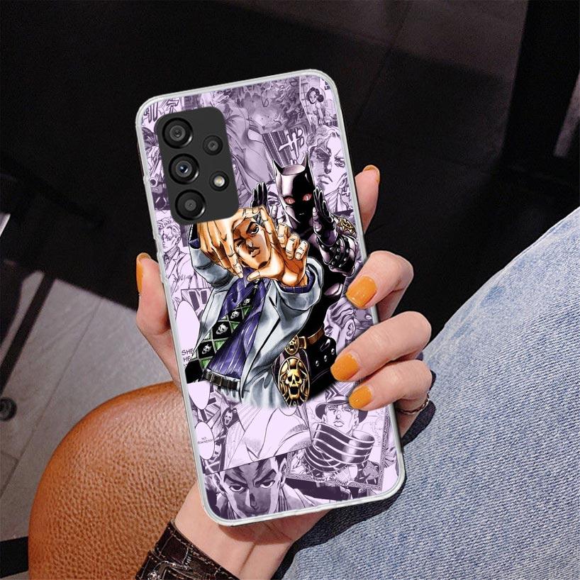 Anime JoJo Killer Queen Phnoe Case for Samsung Galaxy A17 A37 A57 A16 A26 A36 A56 A15 A14 A13 A55 A54 A53 A35 A34 A33 A25 A24 A2