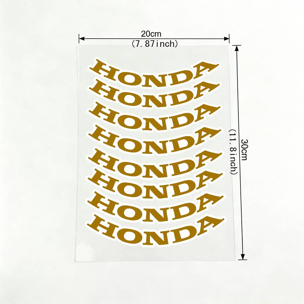 FIQ1 For Honda 18 colors Reflective motorcycle stickers, 3M safety warning at night in the dark scooter helmets