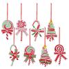 Cartoon Christmas Candy Cane Ornaments Festival Christmas Tree Pendant  Home Xmas Decor