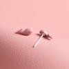 Bioceramic Needle Creativity Mini Stud Earrings For Women Allergy Prevention Piercing Ear Hole Jewelry
