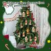 Christmas Advent Calendar Doggy Themed Acrylic Ornament Xmas Tree Hanging Decor Holiday Countdown Blind Box Gift