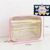 Transparent Storage Bag Multifunction Student Stationery Fashion Pencil Case  Cosmetic Organizer