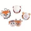 10pcs Vibrant 5D Diamond Painting Coasters Set - Heat Insulation, Cartoon Animals Pattern Design, Cup Mat, Perfect Gift Idea for Friends and Family