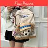 Plush Duffy Bear Backpack Travel School Bags Large Students Capacity