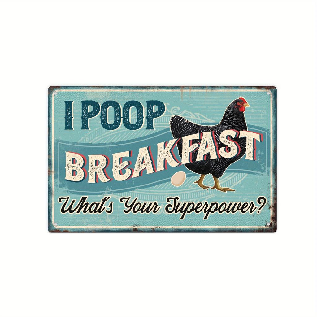 Crazy Chicken Coop Sign Retro Metal Welcome Plaque Funny Farmhouse Perfect For Henhouse Or Kitchen Ideal Farm Gift Wall Decor