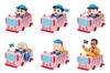 RE-MENT Crayon Shin-chan Departing On the Kindergarten Bus Shinko 1BOX Approximately H100×W70×D40mm Made of PVC, ABS