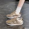 Женская спортивная обувь большого размера Весна Осень Новый стиль На шнуровке Цветная Блокировка Легкая Беговая Повседневная Вулканизированная Одинарная Обувь
