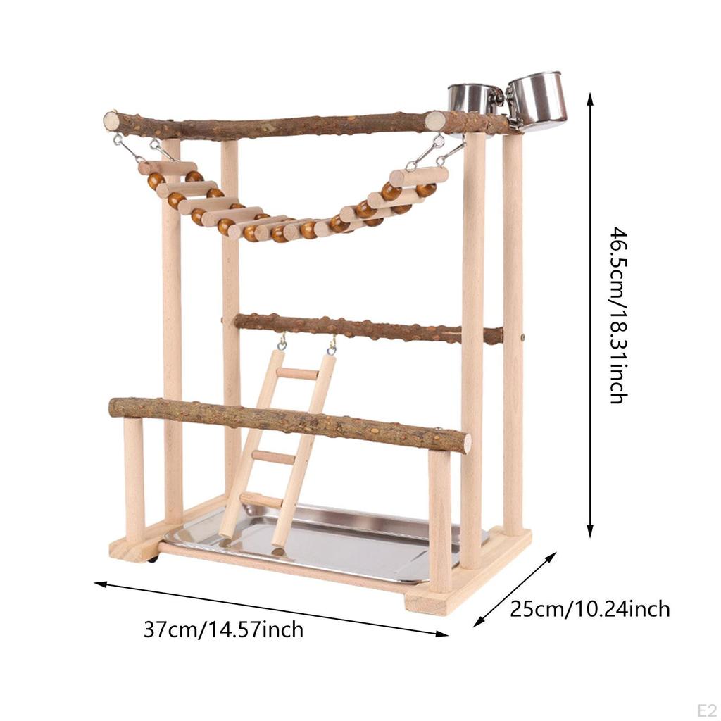 Игровая площадка для попугаев, игровой стенд, игрушки для упражнений, деревянная жердочка для попугаев, тренажерный зал,