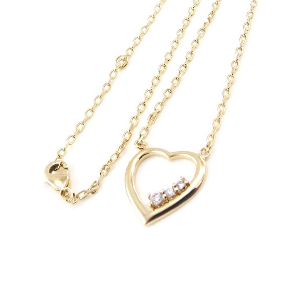 Les Trésors De Lily [J0082] - Позолоченное колье «Любовь» белое золото - 16x14 мм