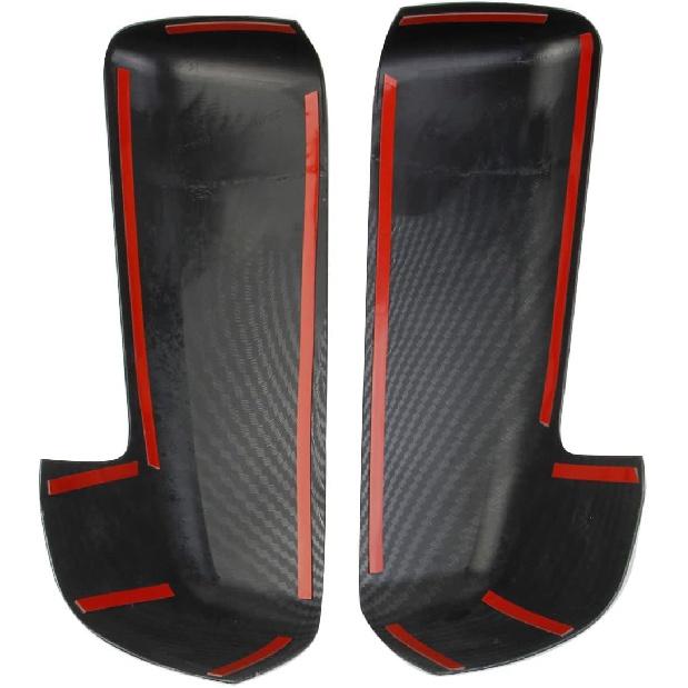 Carbon Fiber Pattern Side Rearview Mirror Guard Cover Molding Trim for 2019-2026 Chevy Silverado 1500/GMC Sierra 1500