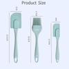 3pcs Kitchen Spatula Pastry Brushes and Heat Resistant Silicone Spatula - Silicone Utensils Set of 3
