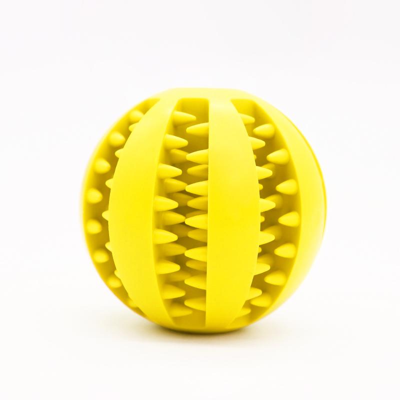 OEM ODM Tough Durable Natural Rubber Teeth Cleaning Interactive Ultra Pet Dog Chew Ball Toy