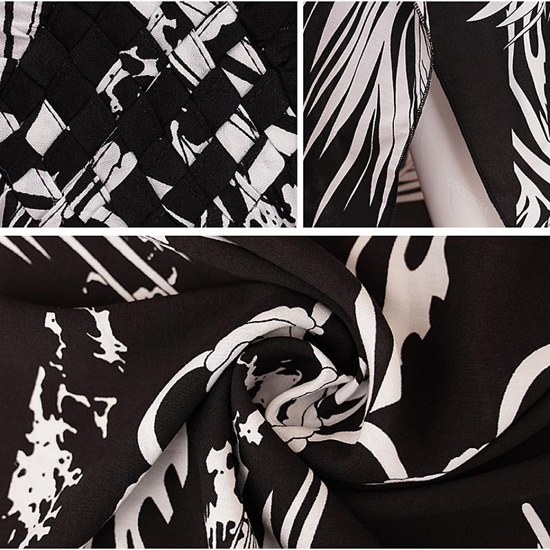 EDOLYNSA сексуальное бикини в полоску с зеброй, повседневное летнее пляжное платье с v-образным вырезом и разрезом по бокам, женская пляжная одежда, купальный костюм, накидка Q1297