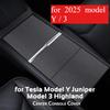 Для Tesla Model 3 Highland 2024 Y Juniper 2025 Защитная наклейка на крышку центральной консоли Пленка для панели центрального управления Автомобильные аксессуары