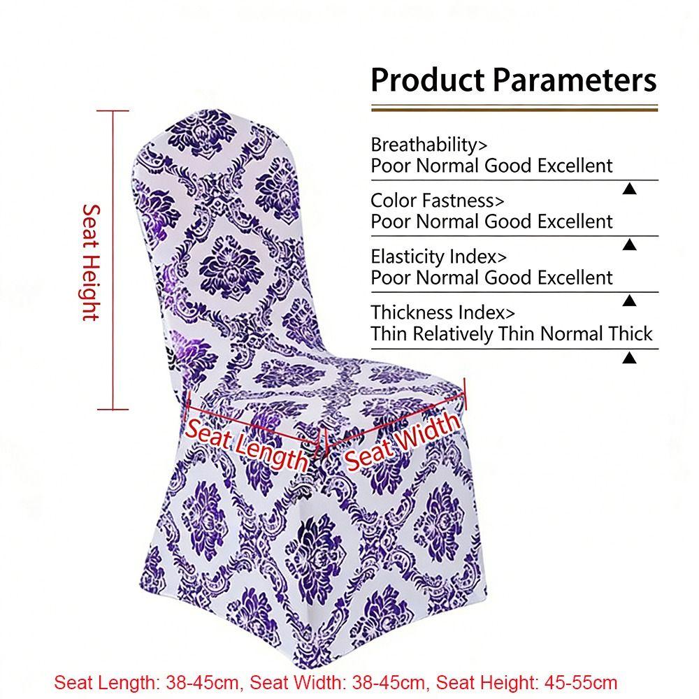 Removable Chair Covers Flower Print Elastic Chair Cover Decor Creative Decorative Slipcovers Hotel