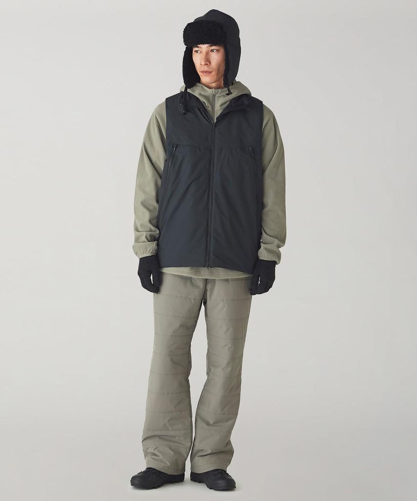 Жилет ультралегкий 2L Octa Vest теплоизоляционный дышащий водонепроницаемый эластичный жилет для активного отдыха на природе черный L [Snow Peak] JK-24AU008